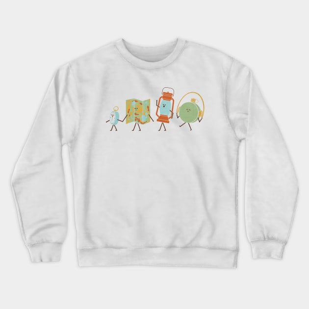 Let's Go On An Adventure Crewneck Sweatshirt by HandsOffMyDinosaur